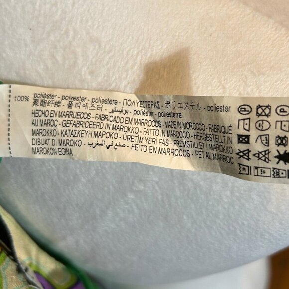 2/30 Zara Satin Paisley Patchwork Blouse Colorful Long Tie Bell Sleeves Large M - Picture 16 of 16